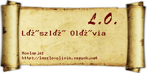 László Olívia névjegykártya